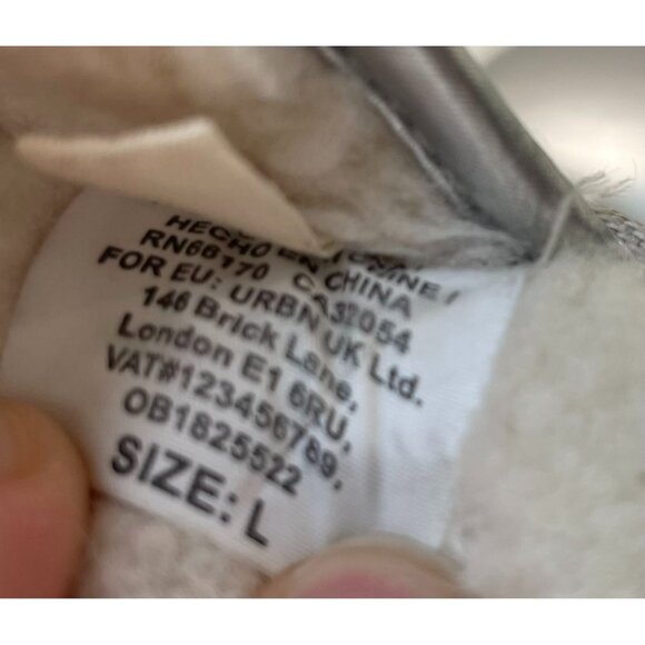 Maeve Puffy Platform Slippers Womens L 10 11 Silver Slip On Slide Puffer Quilted - Picture 12 of 13